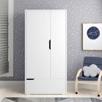 Complete your bedroom space with this armoire closet and keep all crafted to perfection and built to last, this piece features two upper and lower hanging rods perfect for hanging dresses, skirts, and pants, and plenty. Kids Armoire With Hanging Rod Wayfair