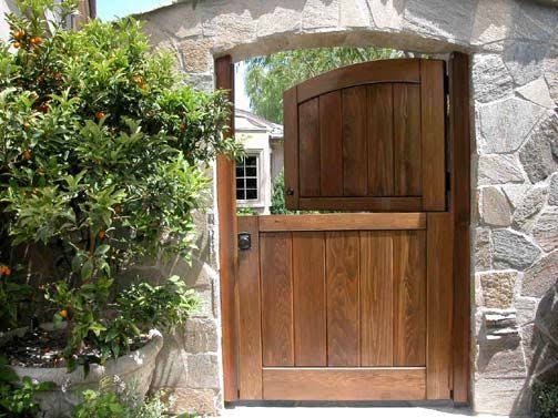 dutch gate as a secret garden entrance