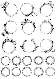 Round Decorative Vector Frames Free Vector Vector Free Vector Free Design