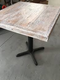 Reclaimed Wood White Weathered Table Top Bar Table Top Pub Bistro Cafe Table Top Old Wood Table Reclaimed Wood Table Top Wood Bar Table