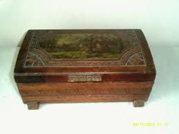 Vintage 1930s Wooden Carved Cedar Trinket Jewelry Box With Etsy Wooden Carving Vintage 1930s