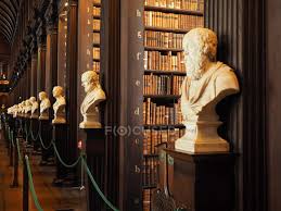 Book lies sofa library background. Long Room Interior Old Library Building 18th Century Trinity College Dublin Republic Of Ireland Europe People In The Background Indoors Stock Photo 293949888