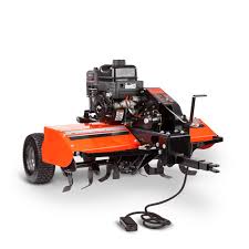 Engine able to be inclined to any angle even during continuous operation. Dr Tow Behind Rototiller Pro Country Home Sales