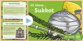 Also in the fifteenth day of the seventh month, when you have gathered in the fruit of the land, ye shall keep a feast unto the lord seven days: All About Sukkot Powerpoint Teacher Made