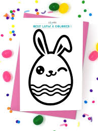 Oeuf Lapin De Paques Lapin De Paques A Colorier Lapin De Paques Coloriage Paques