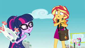 1660664 Angry Beach Broken Clothes Drone Equestria Girls Fluttershy Forgotten Friendship Rainbow Equestria Girls Sunset Shimmer Mlp Equestria Girls