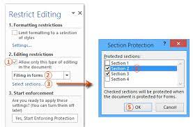 All fields are updated automatically on opening the document or manually by . How To Lock Parts Of Document In Word