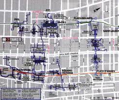 Montreal Underground City Montreal Underground Cities Underground Map