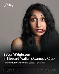 ✨ Seeta Wrightson in Howard Walker's Comedy Club at Silsden Town Hall BBC  New Comedy Awards Semi-Finalist and a regular