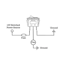 Just make sure one is the middle one and you're good to go! Electric Fan Manual Rocker Toggle Switch Wiring Kit 12 Volt Universal American Volt