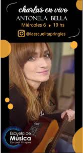 quedateencasa Ciclo de charlas en vivo 📢 En este nuevo encuentro estaremos  dialogando con Antonela Bella Ugalde, nos compartirá sus experiencias y  también escucharemos algo de su música 🙌🎶 Mañana Miércoles 19