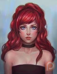 Feb 2016 1 Serafleur On Patreon Digital Art Girl Hair Illustration Redhead Art