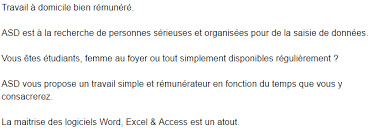 Chez domicile et travail®, vous êtes rémunérés après chaque travail* effectué/restitué. Faire Du Traitement De Texte A Domicile 120 Chaque Jour