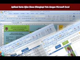 Download Gratis Aplikasi Kartu Peserta Ujian Siswa Excel Fitur Edit Foto Dan Barcode Operator Sekolah Microsoft Excel Kartu Aplikasi