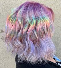 Traveling Rainbow Bob Edition Pulpriothair With Brazilianbondbuilder Added To The Lightener And Again Hair Styles Rainbow Hair Color Holographic Hair