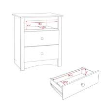 Browse macy's excellent selection, you'll find a wide range of stylish 3 drawer nightstand options to suit your taste, budget, and style. Prepac Sonoma Tall 2 Drawer Nightstand Black Nightstands Home Garden Worldenergy Ae