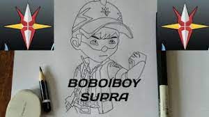 Animasi ini mulai tayang di tv3 pada 25 november 2016. How To Draw Boboiboy Supra Youtube