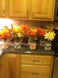 Quart Mason Jars Wrapped With Burlap Fantastic Fall Table Centerpiece Its E A S Y T Fall Table Centerpieces Wedding Party Table Centerpieces Fall Centerpiece