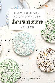 How To Make Your Own Diy Terrazzo Diy Terrazzo Diy Clay Crafts Terrazzo