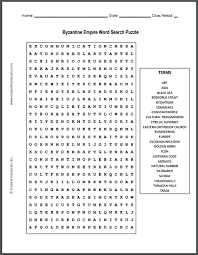 Byzantine Empire Word Search Puzzle Free To Print Pdf File Byzantine Empire Swear Word Coloring Byzantine