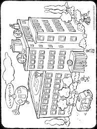 353x500 coloring page hospital bed make for lessons. The Hospital Kiddicolour