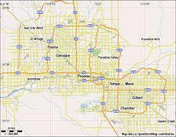 Free Phoenix Vector City Street Map For Use In Adobe Illustrator Or Inkscape Free Vector Maps Map Map Vector Phoenix Vector