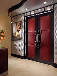 Barn doors are a beautiful alternative to the traditional hinged room closure. Home Theater Door Ht3004 Monarch Custom Doors