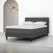 Zinus smartbase metal platform bed frame. Blackstone 30 5 Cm 12 In Memory Foam Mattress With Upholstered Platform Bed Costco