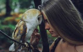 There's no one owl—in fact. Wallpaper Birds Animals Women Wildlife Auburn Hair Camille Rochette Owl Head Close Up Interaction 1920x1200 91976 Hd Wallpapers Wallhere