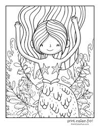 You can find here 6 free printable coloring pages of unicorn mermaid. 30 Mermaid Coloring Pages Free Fantasy Printables Print Color Fun