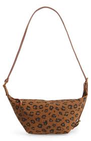 Madewell The Canvas Leopard Love Sling Bag In Dried Cedar Multi Modesens