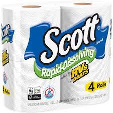 It is fast dissolving septic safe. Scott Rapid Dissolving Toilet Paper