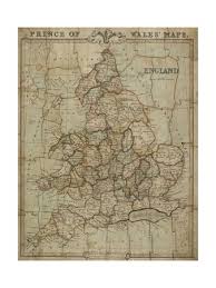 Detailed map of wales and neighboring regions. Jigsaw Puzzle Of Prince Of Wales Maps England 1854 Giclee Print George Frederick Cruchley Art Com