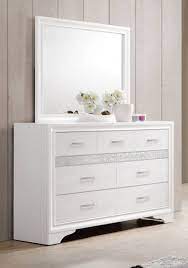 Miranda Contemporary White Asian Hardwood Dresser And Mirror Solid Wood Bedroom Furniture Wood Bedroom Furniture Furniture