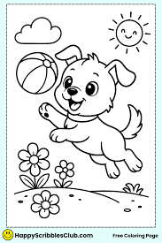 16 Free Puppy Coloring Pages for Kids to Print at Home