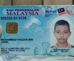 Gambar kad pengenalan depan dan belakang; Pernahkah Anda Kehilangan Kad Pengenalan Toluna