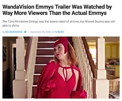 Wandavision Emmys Trailer Was Watched By Way More Viewers Than The Actual Emmys Wandavision Know Your Meme