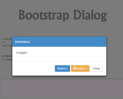 Bootstrap Dialog Flexible Dialog For Bootstrap Dialogue Flexibility Web Development