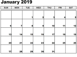 Editable January 2019 Calendar With Week Number Printable Calendar Printables 2019 Calendar Monthly Calendar Printable