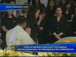 To prepare an attire for mrs. Cory Aquino Burial Family Bid Farewell To Cory Youtube