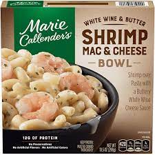 Prepare this frozen meal in the microwave in 6 to 6 1/2 keep frozen meals in your freezer until ready to prepare and cook frozen food thoroughly. Easy Shrimp Mac Cheese Frozen Meal Marie Callender S