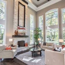 High Ceilings Tall Ceilings Tall Windows High Windows Foreplace 25 Large Wal Large Wall Decor Living Room Living Room Remodel High Ceiling Living Room