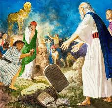 Image result for images for Moses and the golden calf