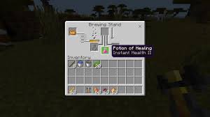 First, place the blaze powder in the top left section designated for it. How To Make A Healing Potion Instant Health In Minecraft