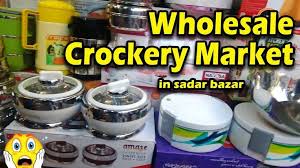 Crockery Wholesale Market Sadar Bazar Cheapest Crockery Market In Delhi Ncr Youtube Crockery Glass Mixing Bowls Mixing Bowls Set