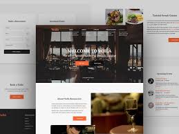 Voila Restaurant Voila Is A Restaurant Website Template Part Of A 52 Week Design Challenge The Conce Restaurant Web Restaurant Website Templates Web Template
