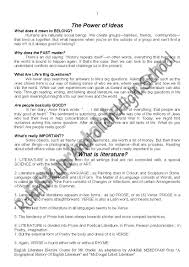 Consistently keep all assignments or handed back work handouts separate and in chronological order. English Literature For Grades 9 In Turkey Esl Worksheet By Rkal