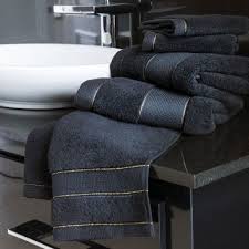 The natural style of these cotton flour sack towels and the entire pinecones collection is. Dorma Gershwin Bath Towel Black Fullans Department Store Coffee
