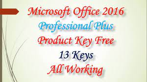 Microsoft Office 2016 Professional Plus Product Key Free 13 Keys All Working Youtube