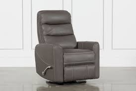 A wide selection of swivel recliners at low prices from furniture online, in stock with fast delivery. Hercules Grey Swivel Glider Recliner With Articulating Headrest Living Spaces